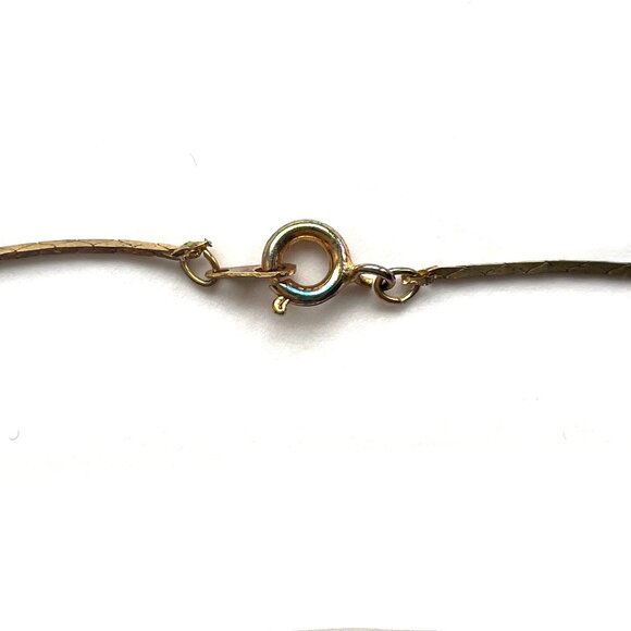 Vintage blue faux pearl necklace - Picture 3 of 9